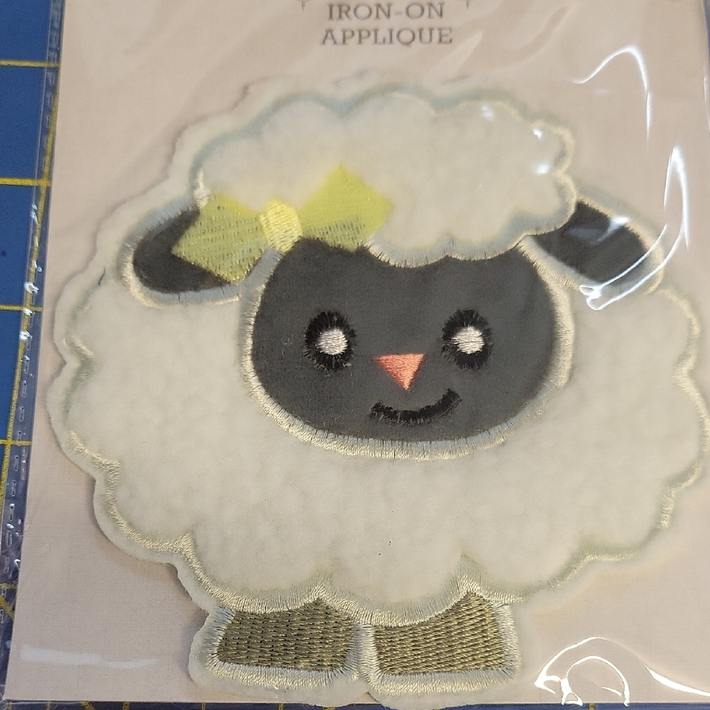 Cute Sheep Iron-On 4.5" Patch Applique